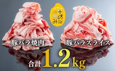 【合計1.2kg】中川さんちの米の恵み豚バラセット